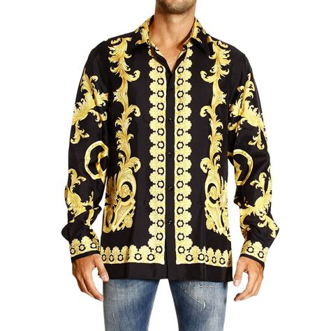 camicia versace barocco uomo